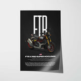 FTR x RSD Super Hooligan Motorcycle Poster