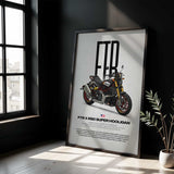 FTR x RSD Super Hooligan Motorcycle Poster