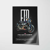 2024 FTR x 100_ R Carbon Motorcycle Poster