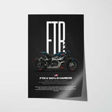 2024 FTR x 100_ R Carbon Motorcycle Poster