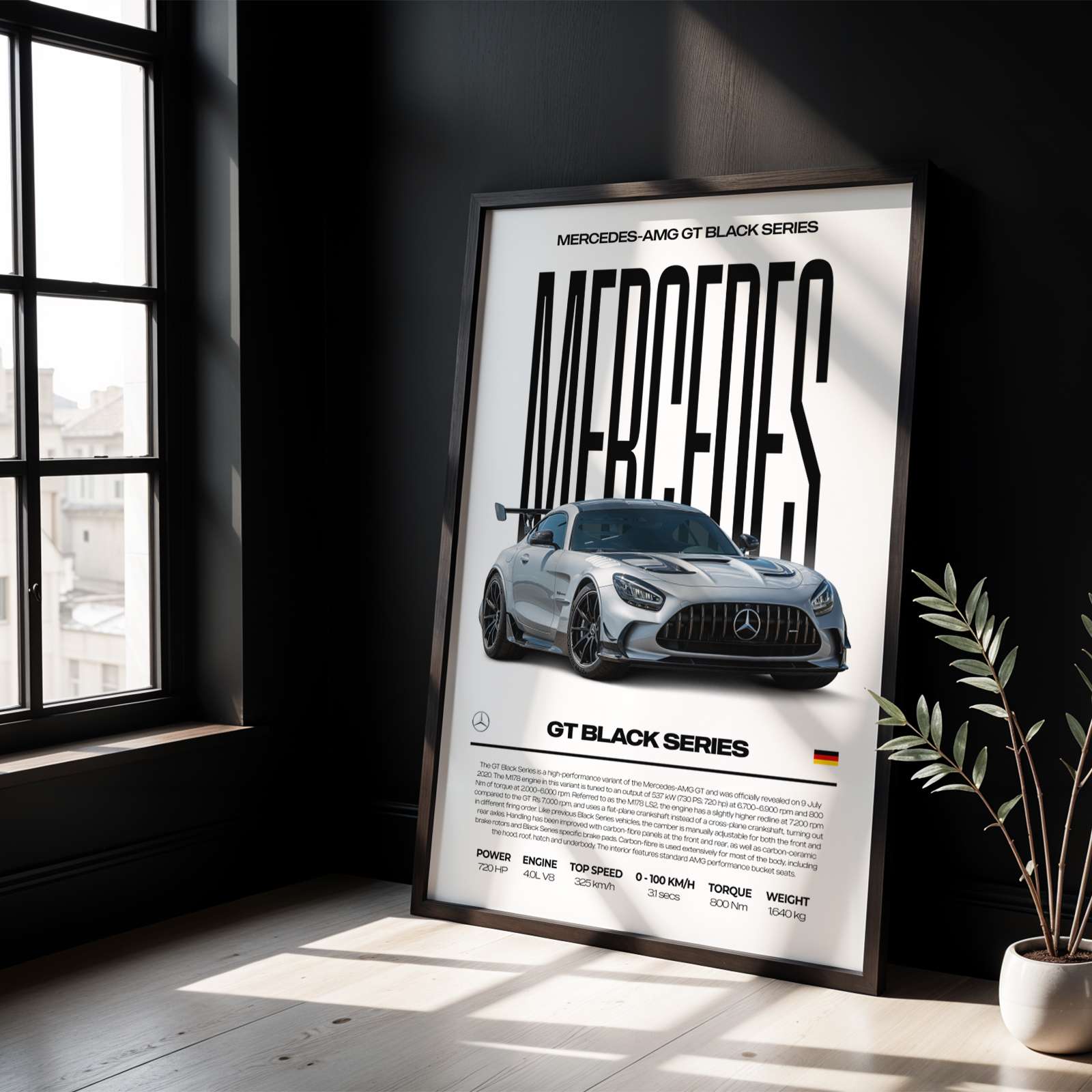 Mercedes-AMG GT Black Series Poster