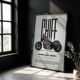 Super Chief Limited Motorcycle Poster