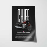 Super Chief Limited Motorcycle Poster