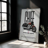 Super Chief Limited Motorcycle Poster