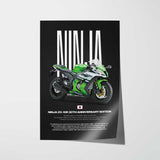 2015 Ninja ZX-10R 30th Anniversary Edition Motorcycle Poster