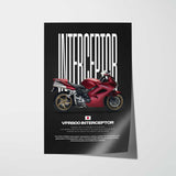2010 VFR800 Interceptor Motorcycle Poster