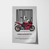 2010 VFR800 Interceptor Motorcycle Poster