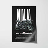 2016 Ninja ZX-10R Motorcycle Poster