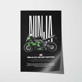 2017 Ninja ZX-6R KRT Edition Motorcycle Poster