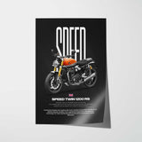 2025 Speed Twin 1200RS Motorcycle Poster