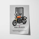 2025 Speed Twin 1200RS Motorcycle Poster