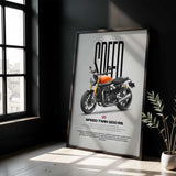 2025 Speed Twin 1200RS Motorcycle Poster