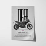 2024 Tiger 850 Sport Motorcycle Poster