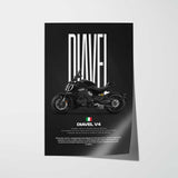 2023 Diavel V4 Motorcycle Poster