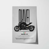 2023 Diavel V4 Motorcycle Poster