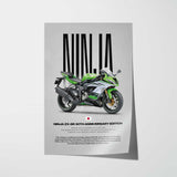 2015 Ninja ZX-6R 30th Anniversary Edition Motorcycle Poster