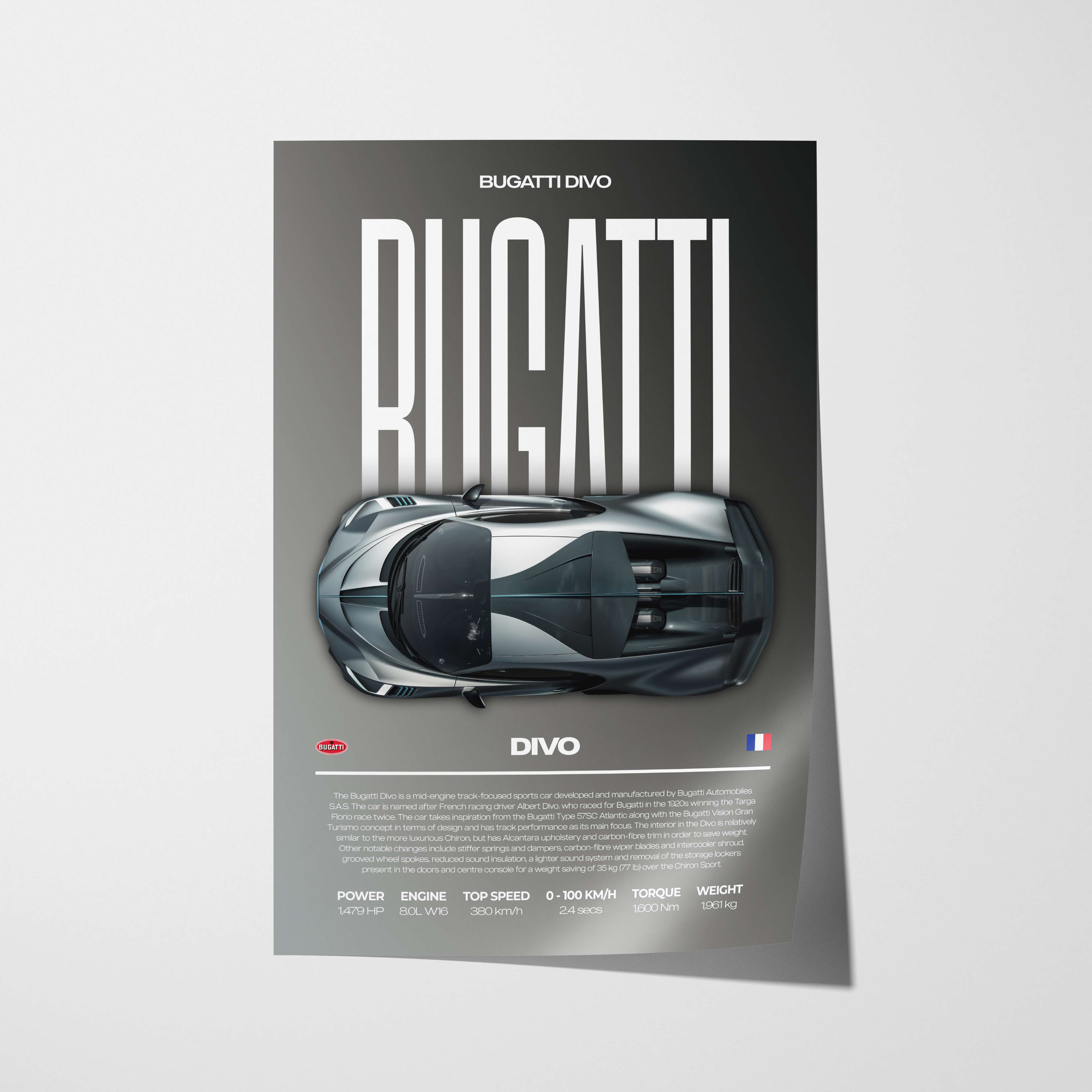 Bugatti Divo Poster