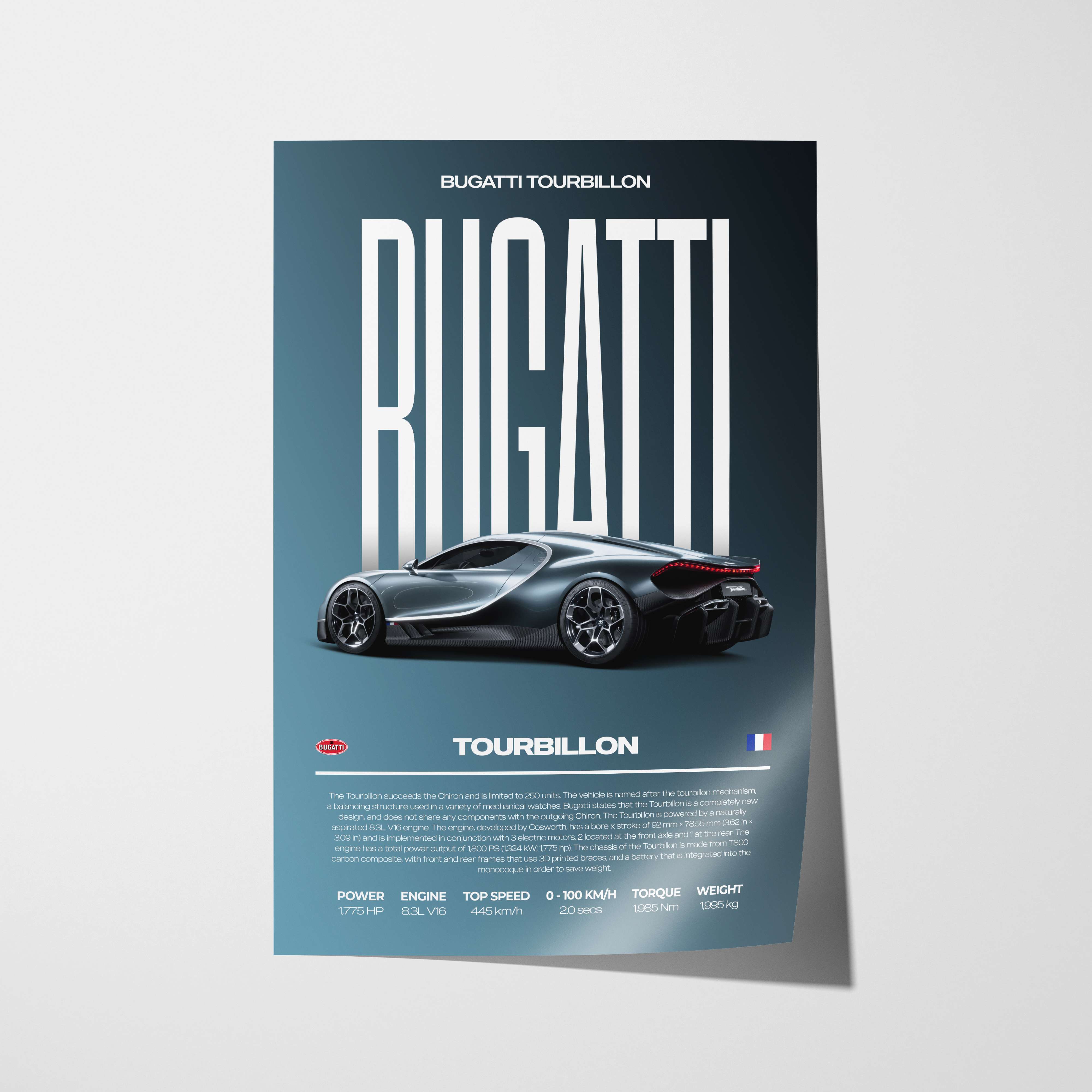 Bugatti Tourbillon Poster