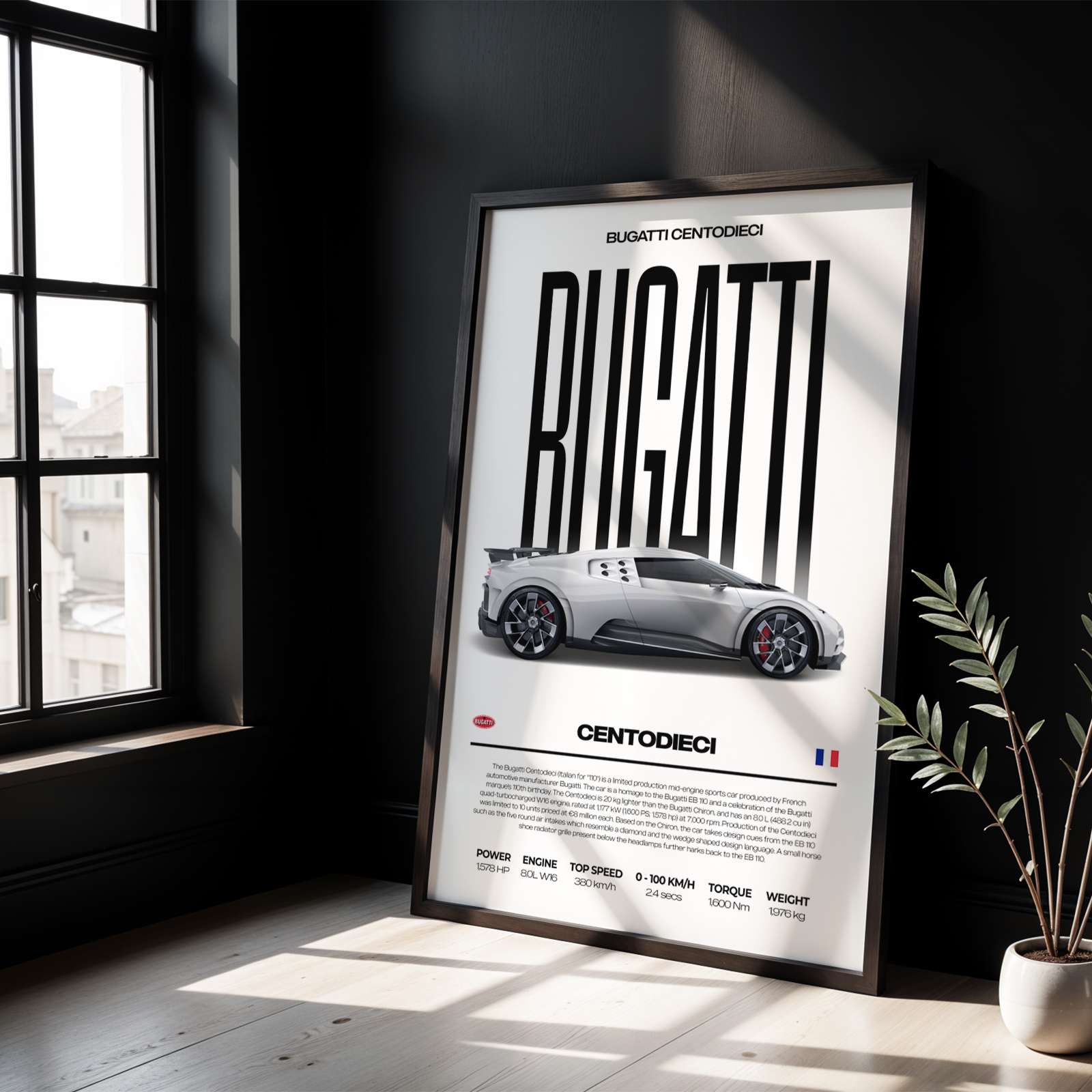 Bugatti Centodieci Poster