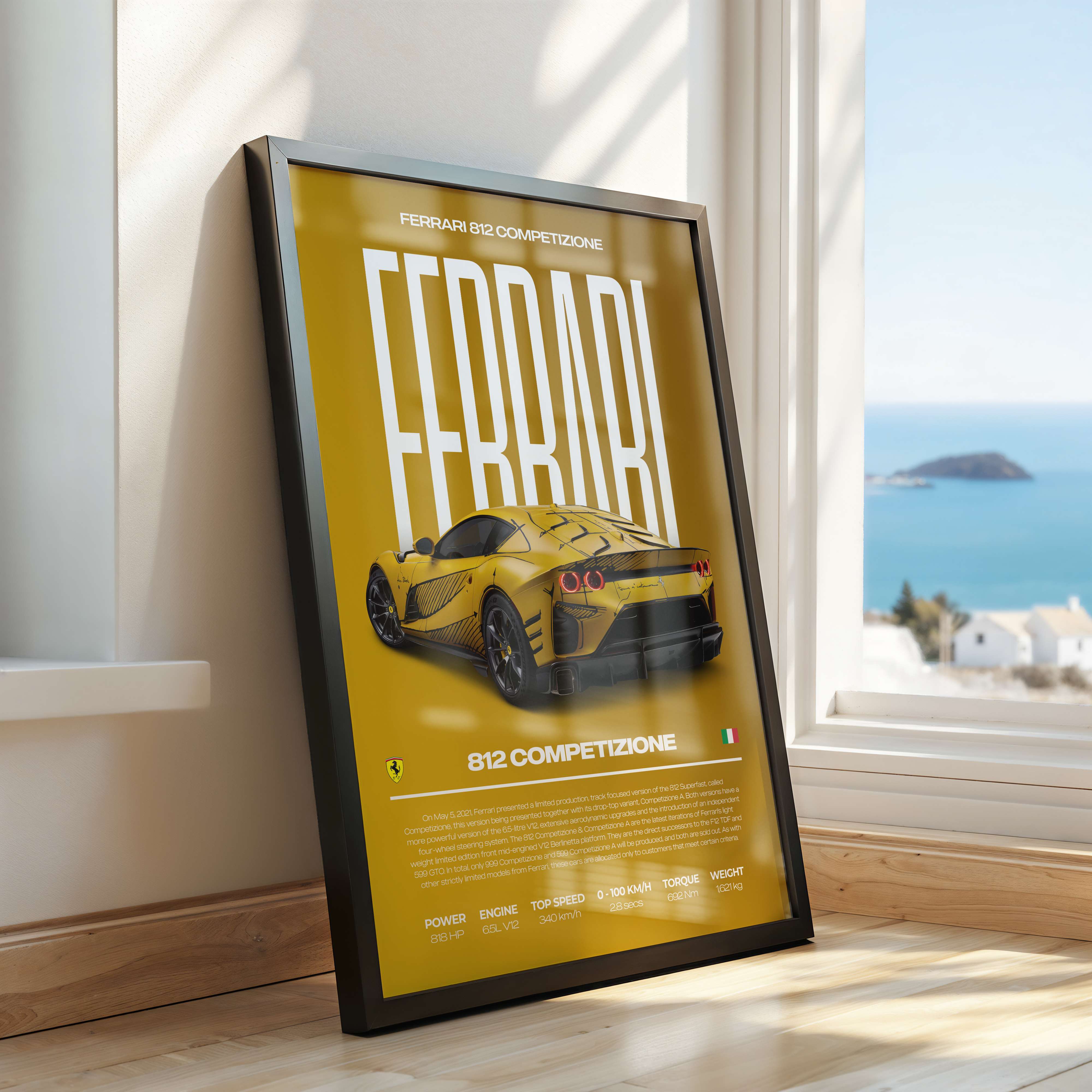 Ferrari 812 Competizione Poster