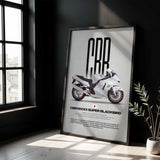 CBR1100XX Super Blackbird Motorcycle Poster