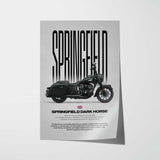 Springfield Dark Horse Motorcycle Poster