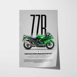 ZZR1400 Performance Sport Motorcycle Poster
