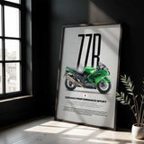 ZZR1400 Performance Sport Motorcycle Poster
