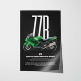 ZZR1400 Performance Sport Motorcycle Poster