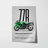 ZZR1400 Performance Sport Motorcycle Poster