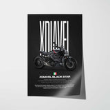 2021 XDiavel Black Star Motorcycle Poster