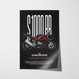 2014-2016 S1000RR Motorcycle Poster