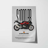 2014-2016 S1000RR Motorcycle Poster
