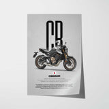2021-2023 CB650R Motorcycle Poster