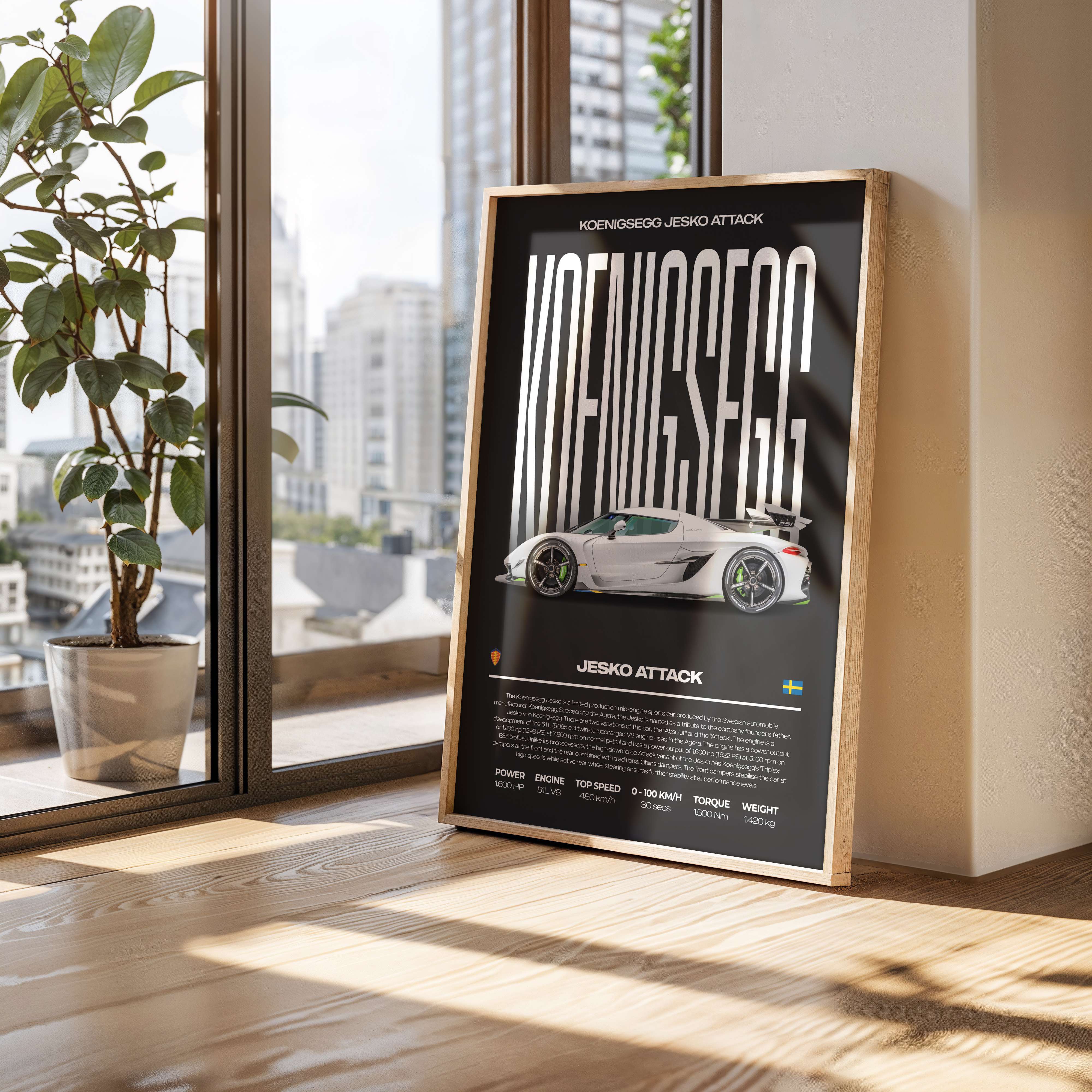 Koenigsegg Jesko Attack Poster