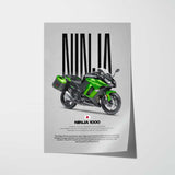 2017 Ninja 1000 Motorcycle Poster