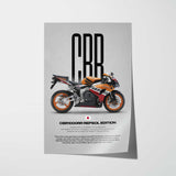2007 CBR1000RR Fireblade Repsol Replica Motorcycle Poster