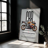 2007 CBR1000RR Fireblade Repsol Replica Motorcycle Poster