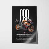 2007 CBR1000RR Fireblade Repsol Replica Motorcycle Poster