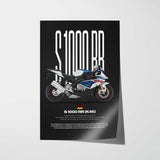 2016-2018 S1000RR Motorcycle Poster