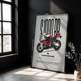 2011-2014 S1000RR Motorcycle Poster