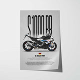 2022-2024 S1000RR Motorcycle Poster