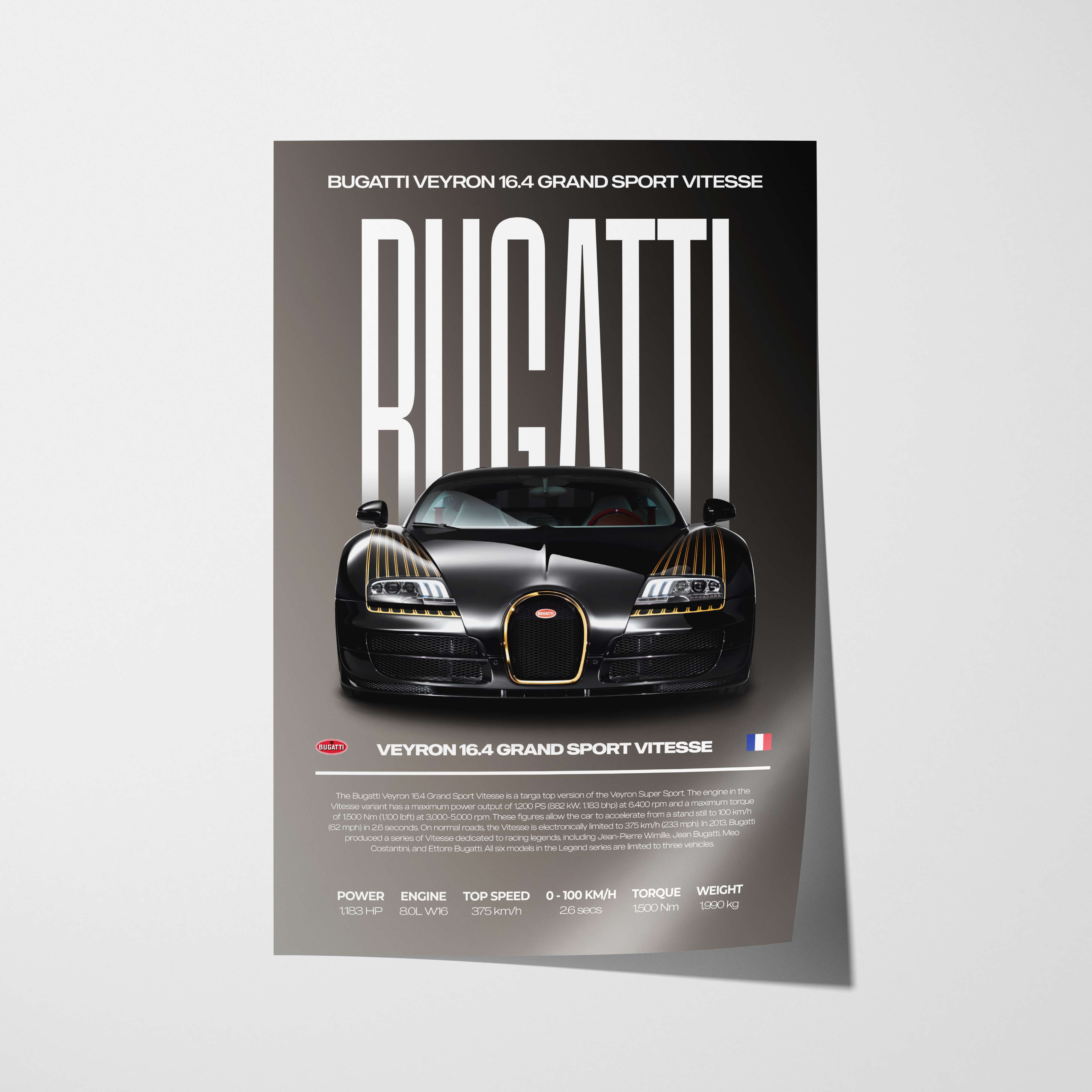 Bugatti Veyron Poster