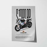2022-2024 S1000RR Motorcycle Poster