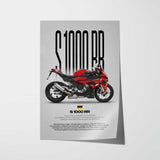 2022-2024 S1000RR Motorcycle Poster