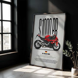 2022-2024 S1000RR Motorcycle Poster