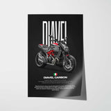 Diavel Carbon Motorcycle Poster