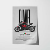 Diavel Carbon Motorcycle Poster