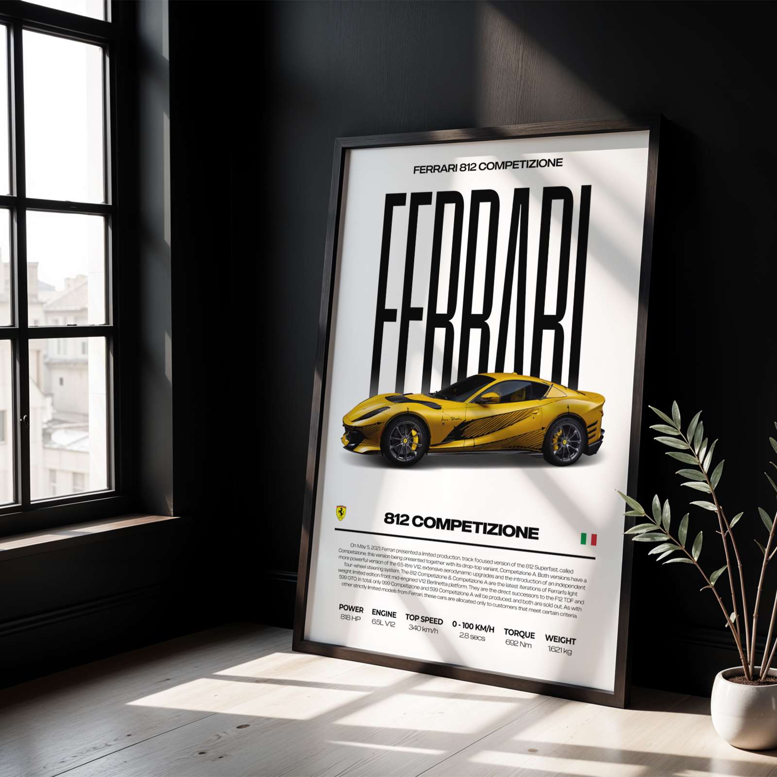 Ferrari 812 Competizione Poster