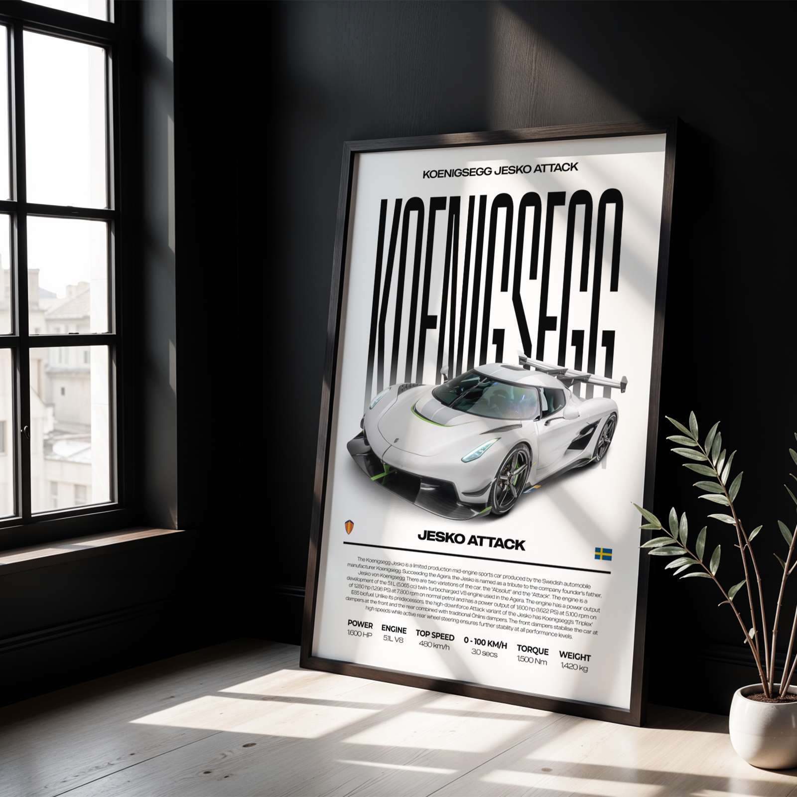 Koenigsegg Jesko Attack Poster